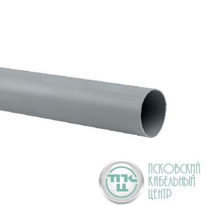Труба гладкая ПВХ жесткая d40мм сер. (дл.3м) PROxima EKF trg-40-3n