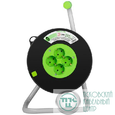 Удлинитель на пластик. катушке 4х30м с заземл. KAT-3x1-30m Greenline ПВС 3х1 Эра Б0065086
