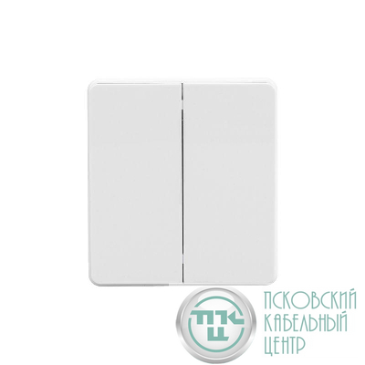 Переключатель проходной 2-кл. СП ROUND 10А перламутр Kranz KR-78-0709-1