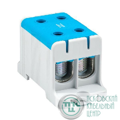 Клемма силовая вводная двойн. КСВ 16-95кв.мм син. EKF plc-kvs2-16-95-blue