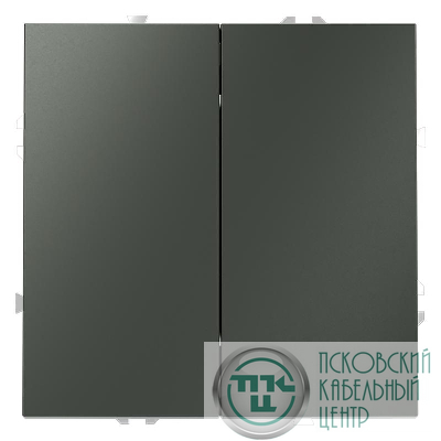 Переключатель проходной 2-кл. СП S70 10А механизм титан Voltum VLS020306