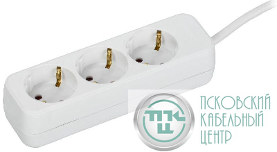 Удлинитель 3х1.5м 10А У03 ПВС 3х1 бел. UMA IEK UM-YP10-16-03-01-Z-K01