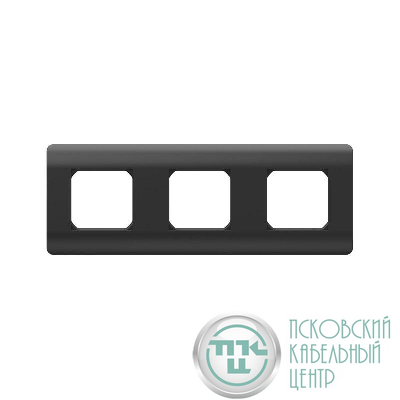 Рамка 3-м NEW3-E универс. черн. CHINT 431497