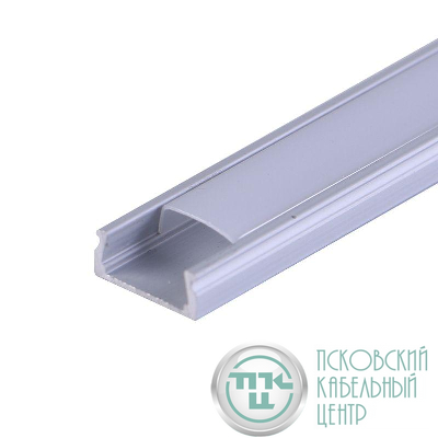 Комплект накладного алюм. профиля с рассеивателем 15х6мм 2м Rexant 146-400