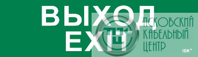 Этикетка самоклеящаяся 310х90мм "Выход-EXIT" IEK LPC10-1-31-09-VYHD