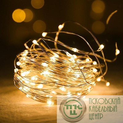 Гирлянда "Нить" LDM100WW 100 тепл. бел. минисветодиодов 10м для помещений SHLights 469060104973