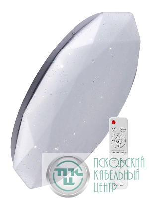 Светильник светодиодный PREMIUM DIAMOND 75Вт 230В 3000-6500К 6000лм IP40 500х90мм настенно-потолочный управляемый с пультом ДУ КОСМОС KSDiam75W