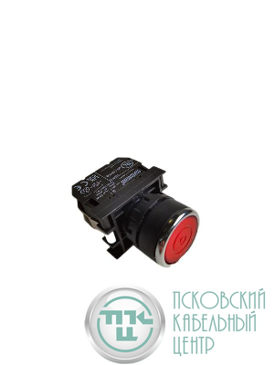 Кнопка с фиксацией подсветкой-светодиод B160FК (1НО) красн. EMAS B160FK