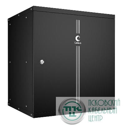 Шкаф телекоммуникационный настенный разборный LIGHT WSC-05D-12U55/45m-BK 19дюйм 12U дверь метал. черн. Cabeus 10182c