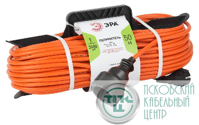 Удлинитель-шнур на рамке 1х50м с заземл. 16А IP20 UFx-1e-3х1.5-50m ПВС 3х1.5 Эра Б0046814