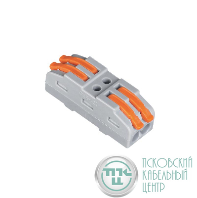 Клемма монтажная СМК PTC-2P 4222 450В 32А 0.08-2.5(4.0)кв.мм JazzWay 5073920