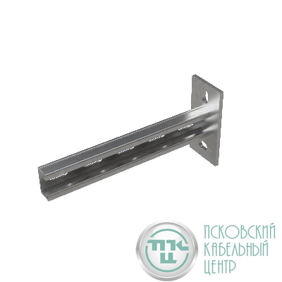 Консоль-Страт одиночная усиленная развернутая 41х21 L300 сталь 2.5мм КМ LO32078