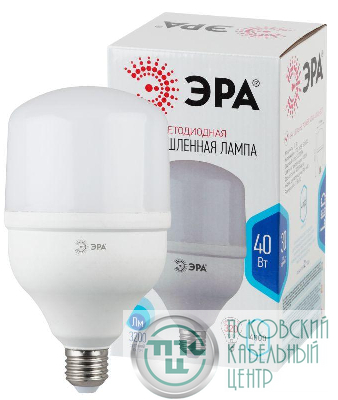 Лампа светодиодная высокомощная STD LED POWER T120-40W-4000-E27 40Вт T120 колокол 4000К нейтр. бел. E27 3200лм Эра Б0027005