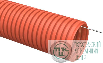 Труба гофрированная ПНД d25мм с протяжкой оранж. (уп.50м) IEK CTG20-25-K04-050