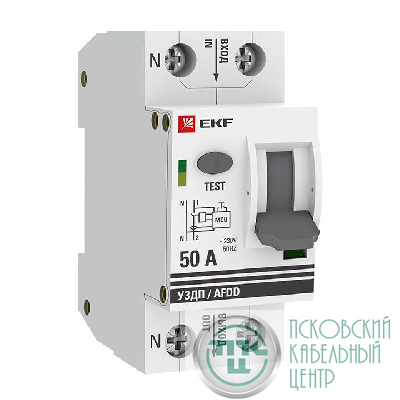 Устройство защиты от дугового пробоя (УЗДП) 1P+N 50А PROxima EKF afdd-2-50-pro