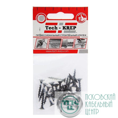 Саморез гипсокартон-дерево 3.8х25 (пакет) (уп.30шт) Tech-Krep/Zitar 102370