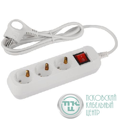 Удлинитель 3х1.5м с заземл. с выкл. ПВС 3х0.75 UDL-10-315-ES Greenline Эра Б0065051