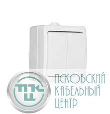 Выключатель 2-кл. ОП Аллегро 10А IP54 бел. UNIVersal 5563491