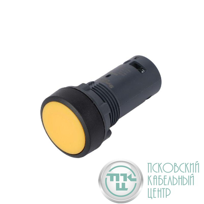 Кнопка моноблочная SB7 22мм с возвратом пластик 1НО IP65 черн. SE SB7NA51
