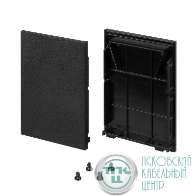 Заглушка LINE-5075-HONEYCOMB BLACK глухая металл (комплект) Arlight 044882