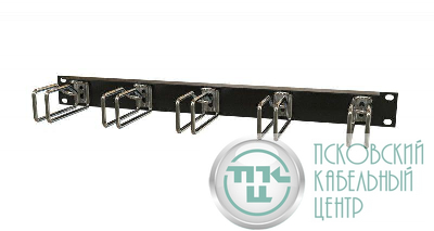 Организатор CMW-1U-02-BK кабельный с металл кольц. 105х43мм 19дюйм 1U черн. Hyperline 42519