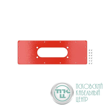 Фланец для монтажа кабельного ввода FL21 для корпусов ST тип 4 443х153мм красн. RAL3020 DKC R5FPST02-RAL3020