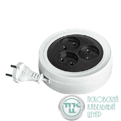 Удлинитель 3х3м 6А IP20 УДРП-3-300 1.3кВт ШВВП 2х0.75 ФАZА 1043146