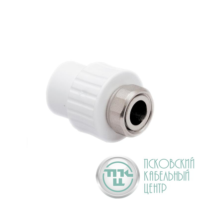 Муфта с накидной гайкой PPR 20х3/4 бел. RTP 10697