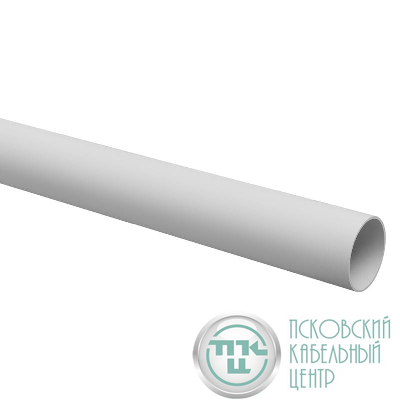 Труба гладкая ПВХ жесткая легкая d50мм сер. (дл.3м) TOKOV ELECTRIC TKE-THG-PVC-50-3-C06