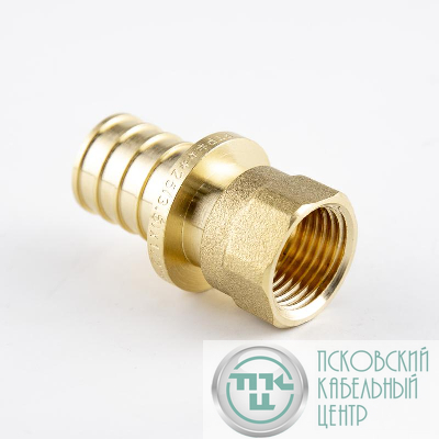 Муфта аксиальная латунь внутр. резьба 16х3/4дюйм жел. RTP 34772
