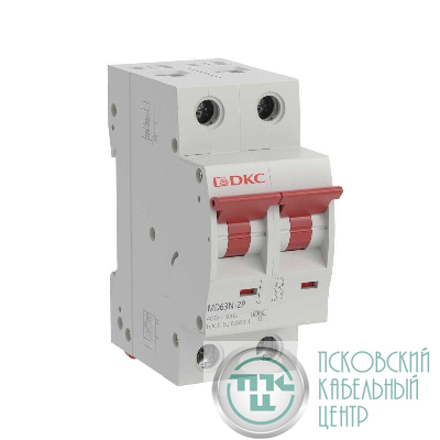Выключатель автоматический модульный 2п C 10А 6кА MD63N YON MD63N-2PC10