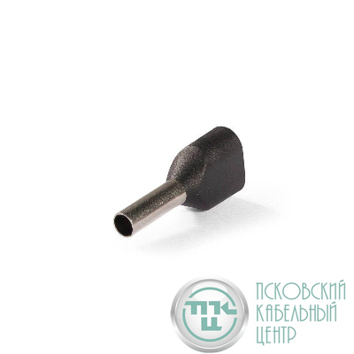 Наконечник штыревой втулочный изолированный НШВИ(2) 1.5-8 ЕВРО черн. КВТ 103246