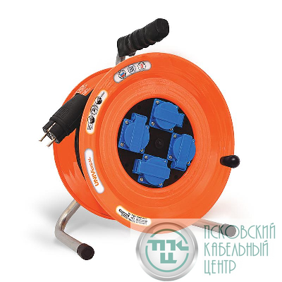 Удлинитель на катушке 4х30м с заземл. 16А IP44 ВЕМ-259 КГ 3х1.5 термозащита с защ. крышкой UNIVersal 9632972