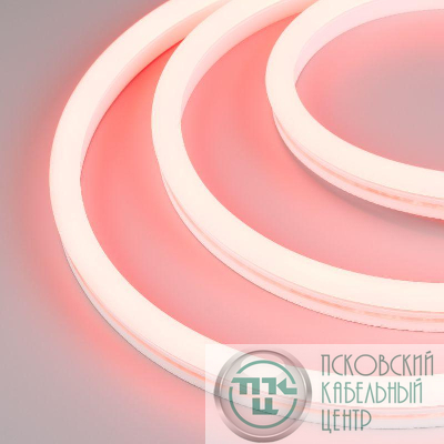 Лента светодиодная WAVE-SIDE-A120-12x25mm 230В Red 12Вт/м IP67 wire x2 грибовидная форма герметичная (уп.50м) Arlight 051942