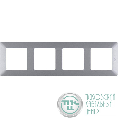 Рамка 4-м Valena Life универсальная алюм. Leg 754134