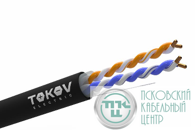Кабель витая пара U/UTP 2х2х24AWG кат.5E PE outdoor 305м (м) TOKOV ELECTRIC TKE-C05-U22-5E-305-OD