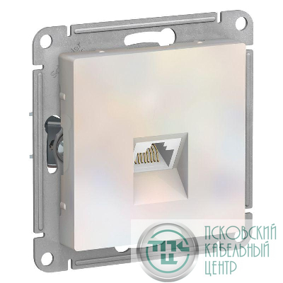Розетка компьютерная AtlasDesign RJ45 кат.5E механизм жемчуж. SE ATN000483