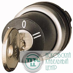 Переключатель с ключом 3х-позиц. 60град. с фикс. ключ вынимается в положении 0 I II M22-WRS3-GVP EATON 216902