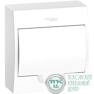 Бокс навесной ОП City9 Box 1 ряд 8мод IP40 IK07 63А 2 клеммы с бел. дверцей SE EZ9E108P2SRU