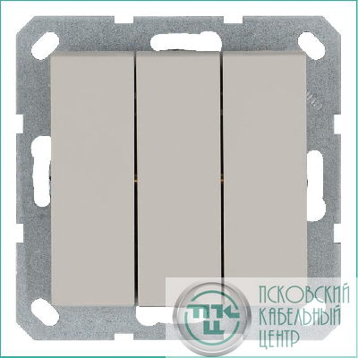 Выключатель 3-кл. 10А IP20 механизм тауп Jasmart G3031T