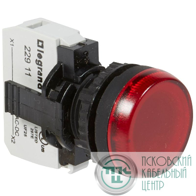 Индикатор 12-24В d22 3мм красн. Osmoz Leg 023771