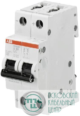 Выключатель автоматический модульный 2п C 1А 10кА S202M C1UC ABB 2CDS272061R0014