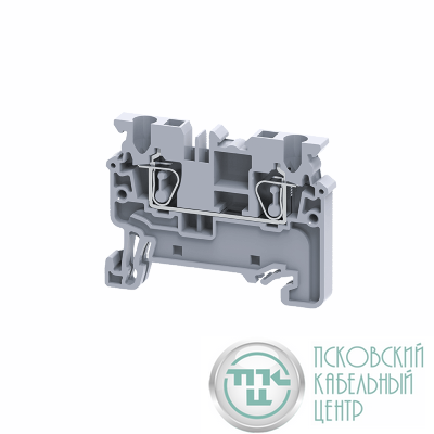 Клемма проходная пружинная OptiClip CХ-2.5-I-24A-(0.2-2.5) сер. КЭАЗ 289711