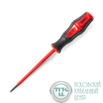 Отвертка диэлектрическая "Профи" 3.0х100 шлиц КВТ 78608