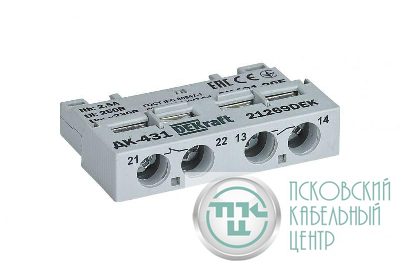 Контакт дополнительный фронтальный 1НО+1НЗ для ВА-431 DEKraft 21269DEK