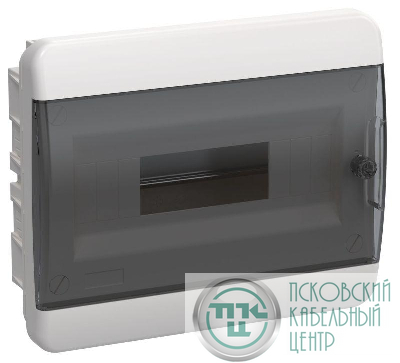 Корпус ЩРВ-П-12 TEKFOR IP41 черн. прозр. дверь пластик. IEK TF5-KP12-V-12-41-K01-K03