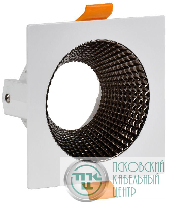 Светильник 4110 встраиваемый поворотный GU10 бел./шокол. пласт. IEK LT-UVB0-4110-GU10-1-K30