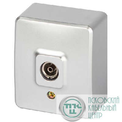 Розетка 1-м ОП Эксперт 11-3201-03 TV IP20 алюм. Эра Б0062996