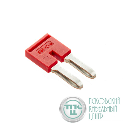 Перемычка вставная для клемм на 4кв.мм 2-х полюсная DKC SBF-2-6