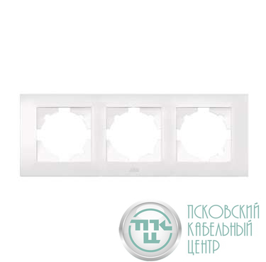 Рамка 3-м Cosmo бел. ABB 612-010200-227